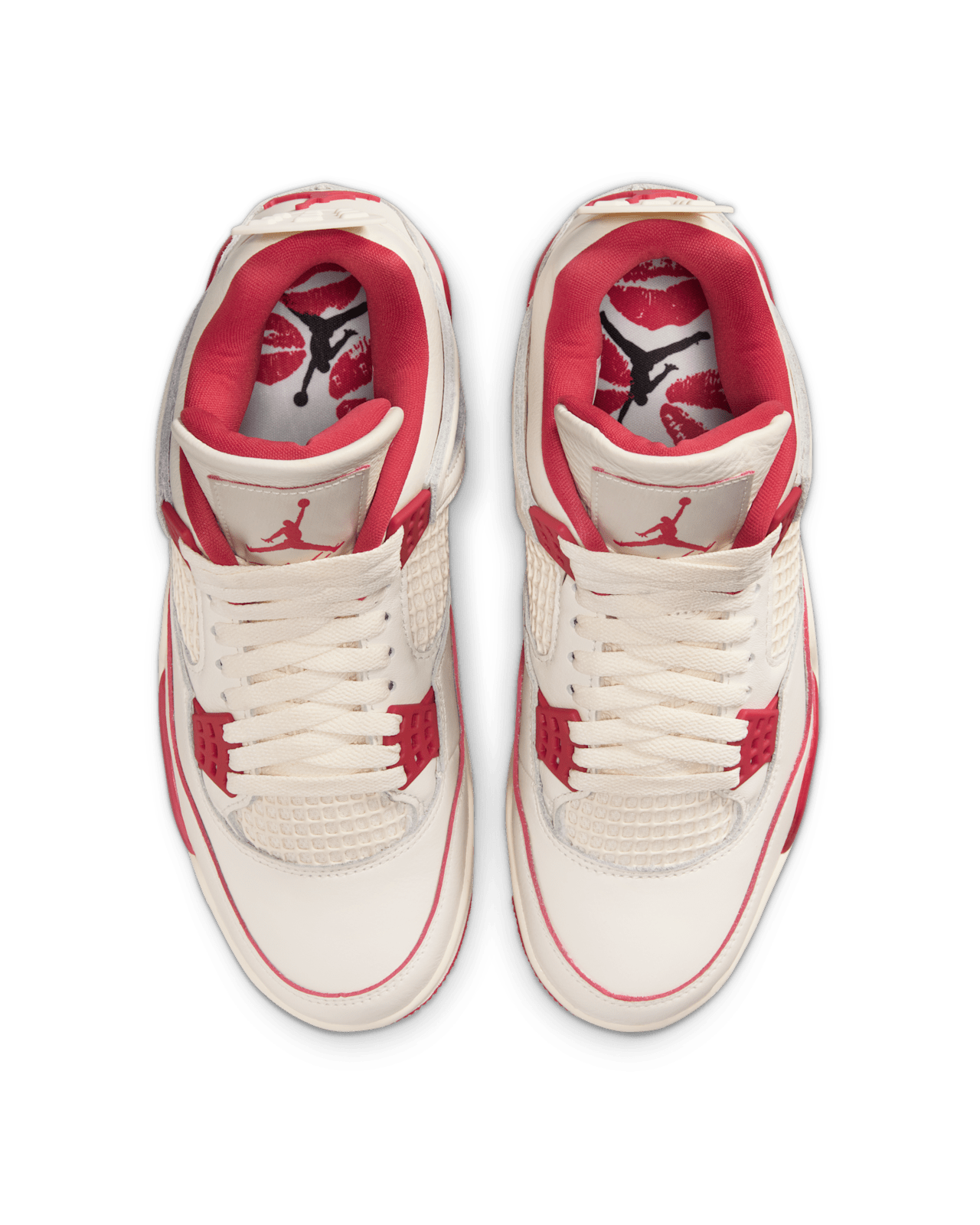 NIKE公式】レディース エア ジョーダン 4 'Pale Ivory and Tough Red